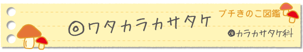 ワタカラカサタケ