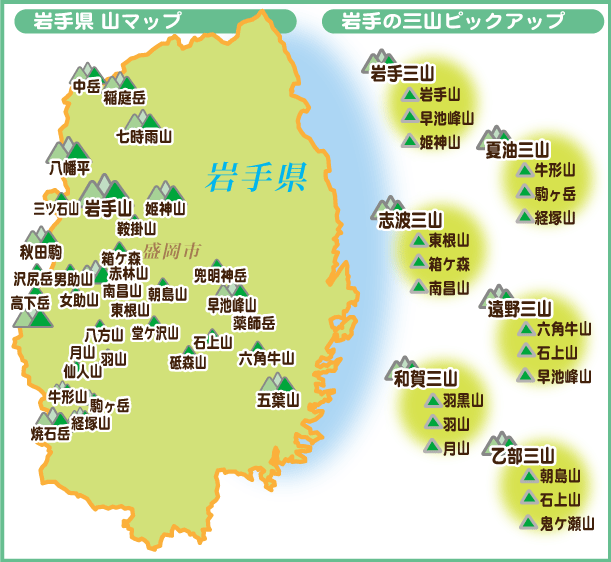 岩手県マップ